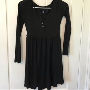 Black knit dress